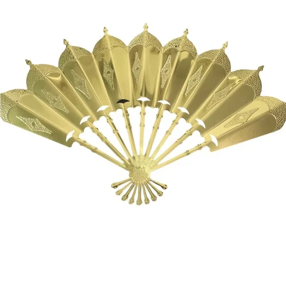 Vintage Metal Fans Wall Sculpture by Home Interiors and Gifts - Picture 2 of 6